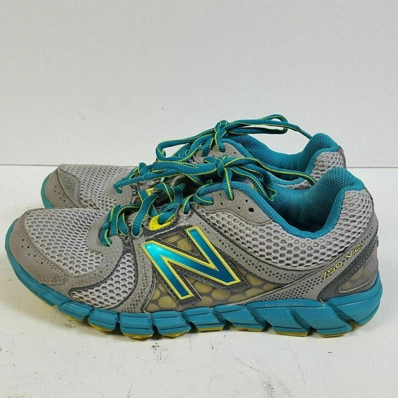 New Balance Running Shoes Women 6.5 B Gray 750 V2 W750SG2 Athletic Lace Up - Picture 4 of 9